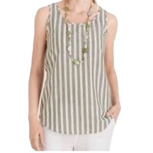 Chico’s Vertical Striped Blouse